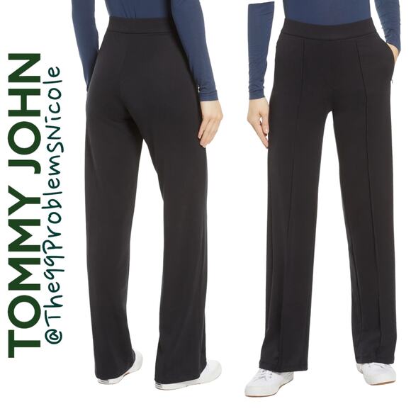 Tommy John The Go Anywhere Pintuck Wide Leg Pants - Picture 5 of 7